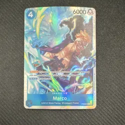 One Piece CCG Marco PRB02-008 Character Blocker Foil Super Rare 6000 Namco - Image 1