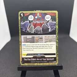 One Piece TCG English OP13-096 The Five Elders Are at Your Service R Foil - Image 1