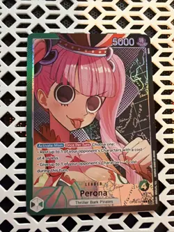 One Piece Perona OP06-021 Alt Art Leader Wings of the Captain English - Image 1