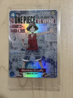 One Piece Monkey.D.Luffy College Basketball US Voyage Sealed - Image 1