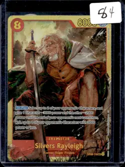 2024 One Piece Two Legends Silvers Rayleigh Secret Rare #OP08-118 - Image 1