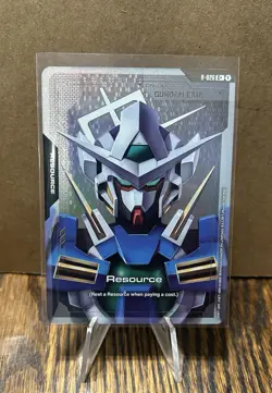 Bandai Gundam Card Game Gundam Exia R-026 Foil Resource Card C+ - Image 1