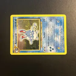 Azumarill 2/111 Neo Genesis Pokemon Card Holo Rare Lightly Played LP - Image 2