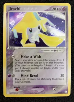Pokemon TCG Jirachi 8/101 2004 Holo EX Hidden Legends Card NM - Image 1