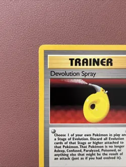 Pokemon TCG Devolution Spray Trainer Base Set 72/102 Regular Card WOTC 1999 LP - Image 4