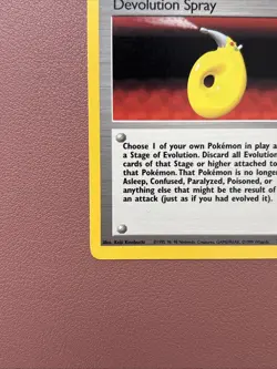 Pokemon TCG Devolution Spray Trainer Base Set 72/102 Regular Card WOTC 1999 LP - Image 5