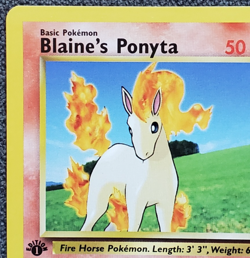 1st Edition Blaine's Ponyta - Gym Challenge - #64/132 - Vintage Pokemon Card - Image 2