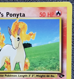 1st Edition Blaine's Ponyta - Gym Challenge - #64/132 - Vintage Pokemon Card - Image 3