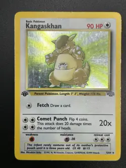 KANGASKHAN Pokemon Card - WOTC - 1st Edition - Jungle - 5/64 - HOLO - MP (B) - Image 3