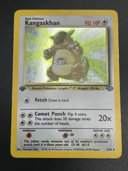 KANGASKHAN Pokemon Card - WOTC - 1st Edition - Jungle - 5/64 - HOLO - MP (B) - Image 4