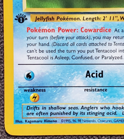 1st Edition Tentacool - Fossil - #56/62 - Vintage Pokemon Card 1999 WOTC - Image 5