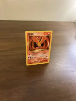 Moltres Vintage Pokemon TCG Card 27/62 Fossil Non-Holo Rare - Image 2