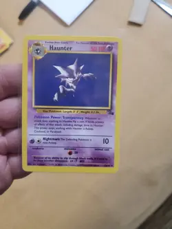LP/NM Pokemon TCG Haunter Fossil Set Unlimited Rare Non-Holo Card 21/62 - Image 1
