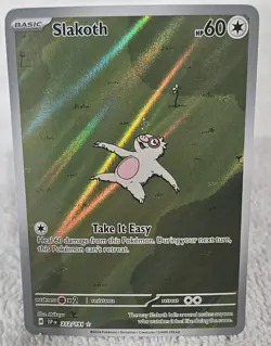 Slakoth 212/191 Surging Sparks 2024 IR Holo Rare Pokemon Card TCG - Image 1