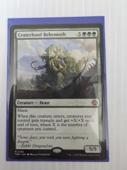 MTG Craterhoof Behemoth #0138, Tarkir: Dragonstorm Foil - Image 1