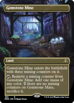 Gemstone Mine - Borderless - Dominaria Remastered - DMR MTG - Image 1