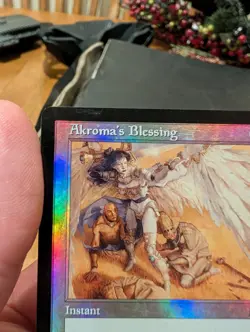 Magic: The Gathering Akroma's Blessing Uncommon Onslaught Instant White Foil Ad… - Image 2