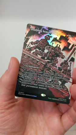 Doubling Season (0011) Borderless, TMNT Ninja Turtles PZA, Magic MtG, FOIL - NM! - Image 2