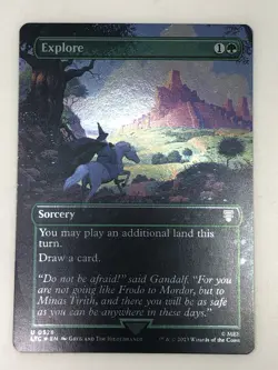 LTC Explore 528 silver foil Hildebrandt art NM MTG LOTR Lord of the Rings - Image 1
