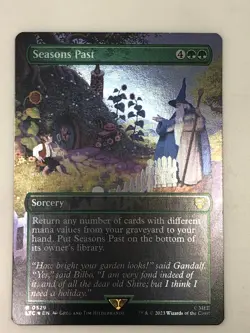 LTC Seasons Past 529 silver foil rare Hildebrandt art NM MTG LOTR Lord of Rings - Image 1
