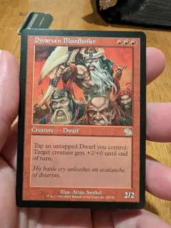 Magic: The Gathering Dwarven Bloodboiler Rare Judgment Creature Red 2002 84 - Image 1
