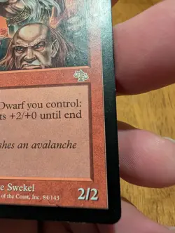 Magic: The Gathering Dwarven Bloodboiler Rare Judgment Creature Red 2002 84 - Image 4