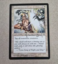 UNPLAYED SIGNED MTG Magic Blinding Light Mirage NM HANNIBAL KING EDH CUBE VTG - Image 1