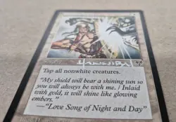 UNPLAYED SIGNED MTG Magic Blinding Light Mirage NM HANNIBAL KING EDH CUBE VTG - Image 2