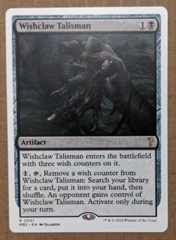 Wishclaw Talisman (51) White Border, Mystery Booster 2 MB2, Magic MtG, Reg - NM! - Image 1