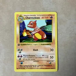1999 Pokemon TCG Charmeleon 1st Edition Shadowless 24/102 - Image 1