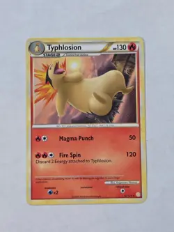 Pokemon Typhlosion 32/123 HeartGold & SoulSilver Rare 2010 NM - Image 1
