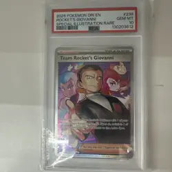 2025 POKEMON DRI SPECIAL ILLUSTRATION RARE TEAM ROCKET'S GIOVANNI PSA 10 - Image 1