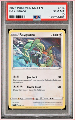 2025 Pokemon M24 EN-Mcdonald's Collection #014 Rayquaza (PSA 10 GEM MINT) - Image 1