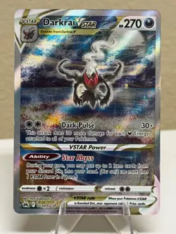 Darkrai VSTAR GG50/GG70 Crown Zenith: Galarian Gallery Illustration Rare Pokemon - Image 1