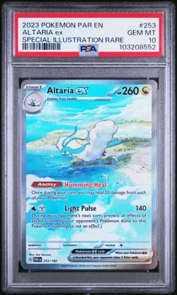 2023 POKEMON PAR EN-PARADOX RIFT SPECIAL ILLUSTRATION RARE ALTARIA EX PSA 10 - Image 1