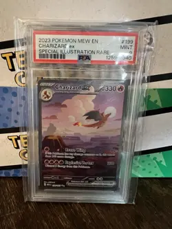 2023 POKEMON 151 CHARIZARD EX #199 SPECIAL ILLUSTRATION RARE PSA 9 - Image 1