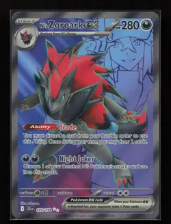 N's Zoroark ex 175/159 Ultra Rare Journey Together Pokemon Near Mint - Image 1