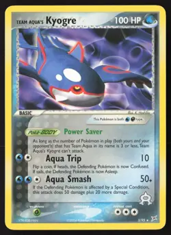 Team Aqua's Kyogre Non Holo Rare 3/95 Pokemon EX Team Magma vs. Team Aqua - Image 1