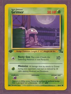 1999 Pokemon First Edition Grimer 48/62!! - Image 1