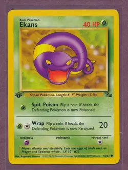 1999 Pokemon First Edition Ekans 46/62!!! - Image 1