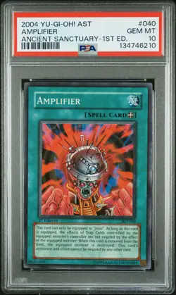 Amplifier AST-040 1st Edition Super Rare Yugioh PSA 10 *210 - Image 1