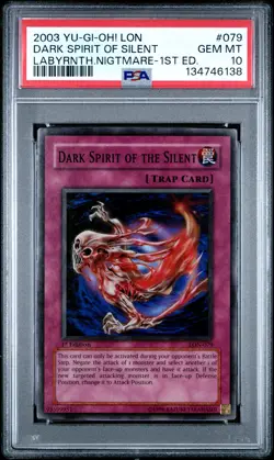 Dark Spirit Of The Silent LON-079 1st Edition Super Rare Yugioh PSA 10 *138 - Image 1