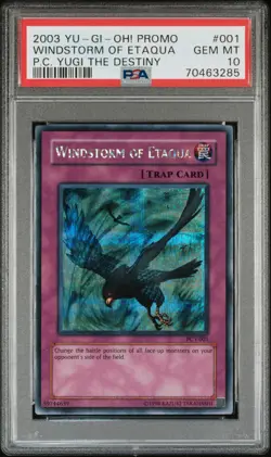 Windstorm Of Etaqua PCY-001 Secret Rare Promo Yugioh PSA 10 *285 - Image 1