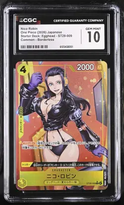 CGC 10 - Nico Robin ST29-009 Promo One Piece Egghead Starter Japanese Gem Mint - Image 1
