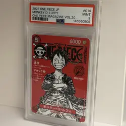 2025 ONE PIECE JAPANESEPROMOS MAGAZINE VOL.20#014 MONKEY D. LUFFY PSA 9 - Image 3