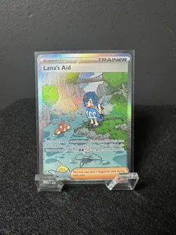 Pokemon Lana's Aid Twilight Masquerade Holo Card 219/167 Sv06 NM Condition - Image 1