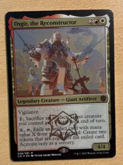 MTG Osgir, The Reconstructor Thick Stock Foil Card, Plastic Promo - Image 1