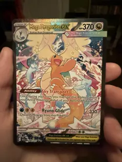 Pokemon Ascended Heroes Mega Dragonite EX 290/217 Ultra Rare Full Art Holo Card - Image 3
