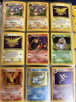 543 Pokemon Card Binder Vintage 15 Holos 1st Edition Base Jungle Fossil Rocket - Image 1