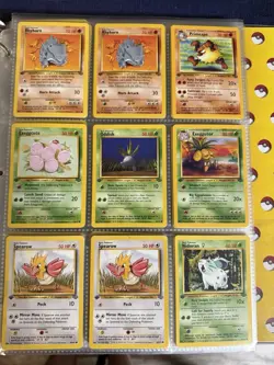 543 Pokemon Card Binder Vintage 15 Holos 1st Edition Base Jungle Fossil Rocket - Image 3